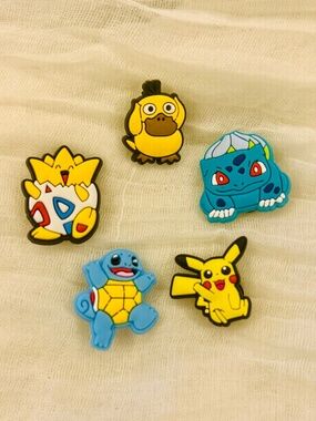 Pokemon Croc Charms, Jibbitz - Set #25